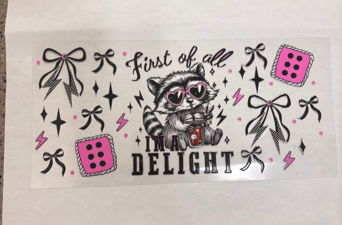 First of all I’m a delight