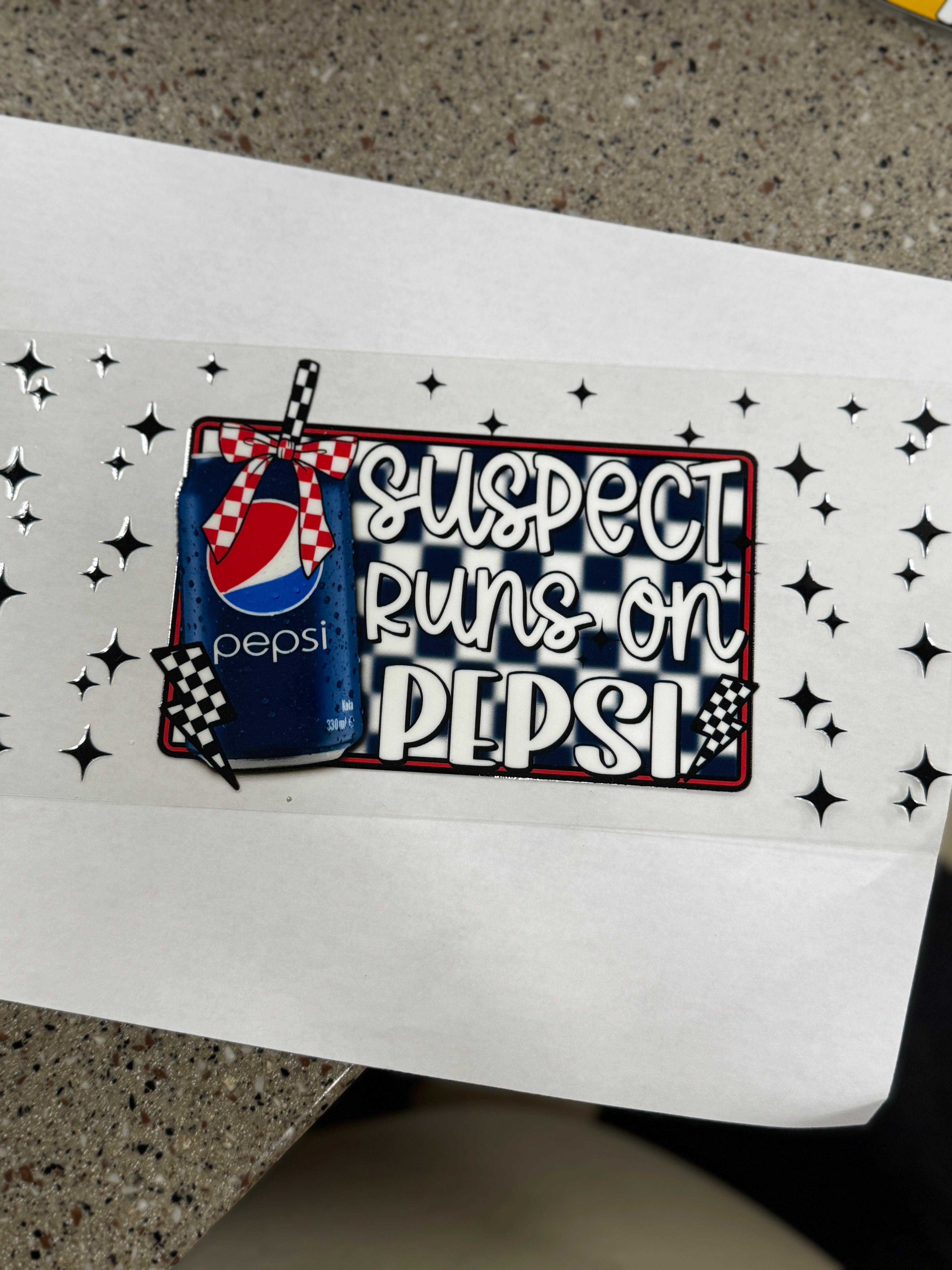 Suspect Runs on Pepsi