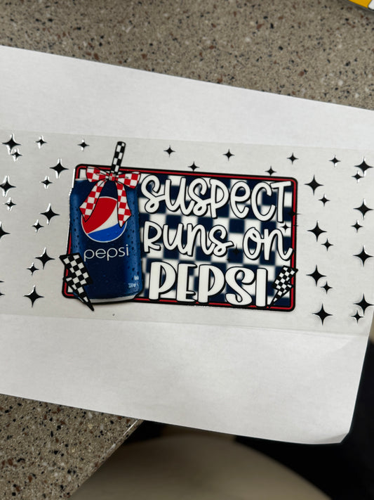 Suspect Runs on Pepsi