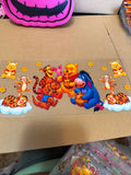 Pooh + friends eating honey