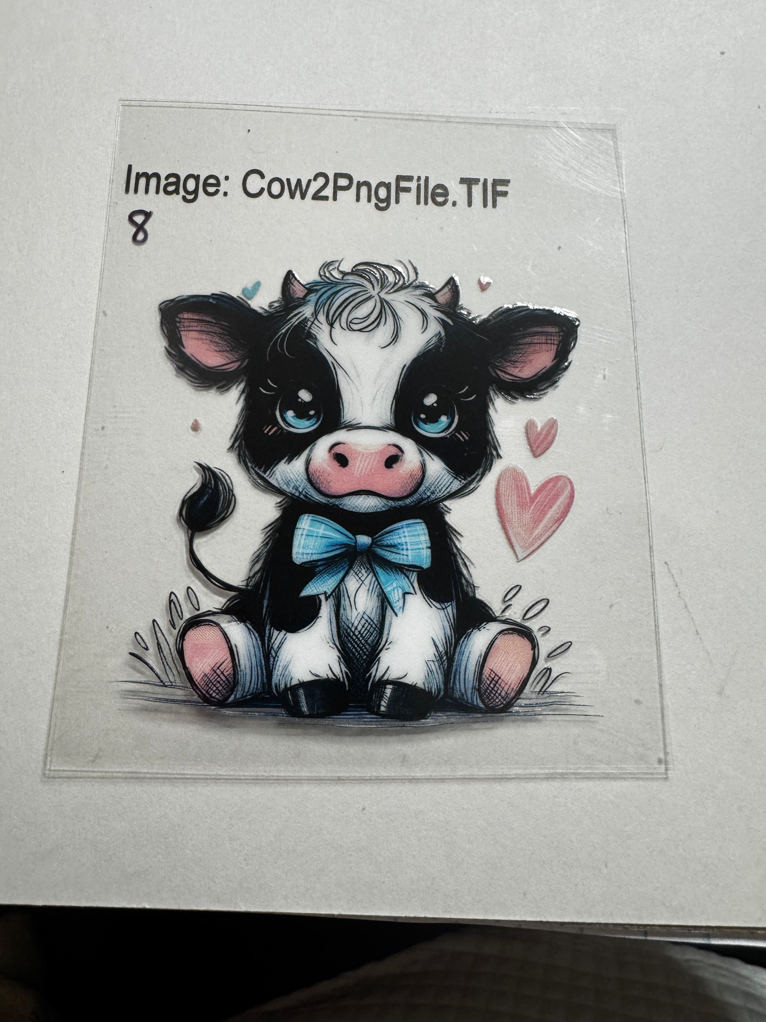 Cow decal