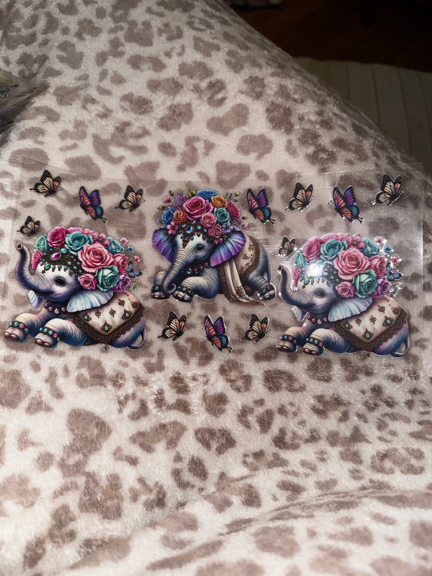 Three little elephants