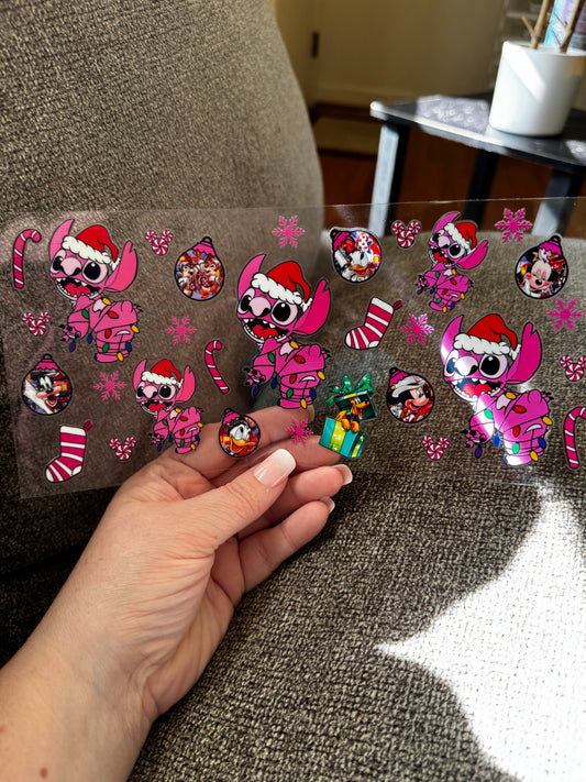 A31   Pink Christmas stitch
