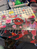 Dior red lips