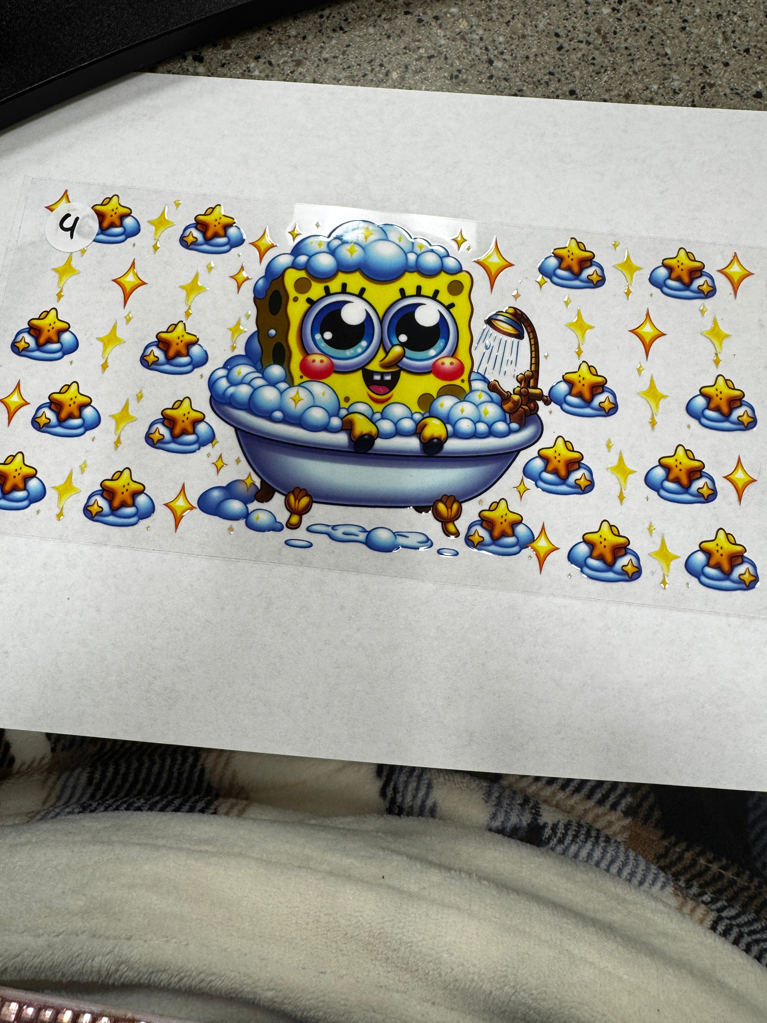 Spongebob bubble bath