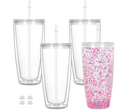 24oz Acrylic Snowglobe Wide shaped