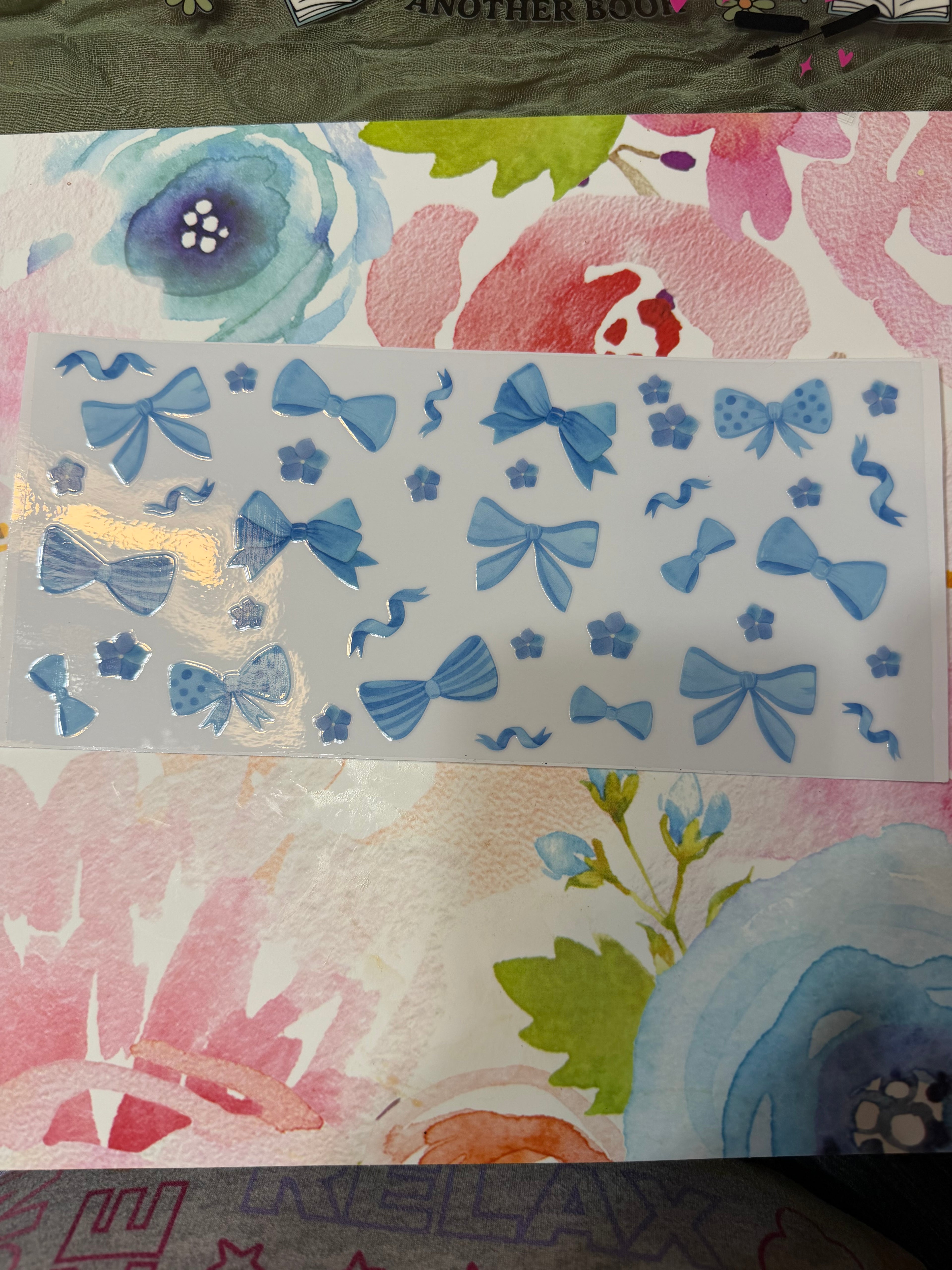 Blue bows
