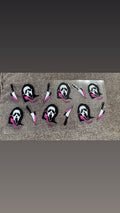 Ghost face in pink