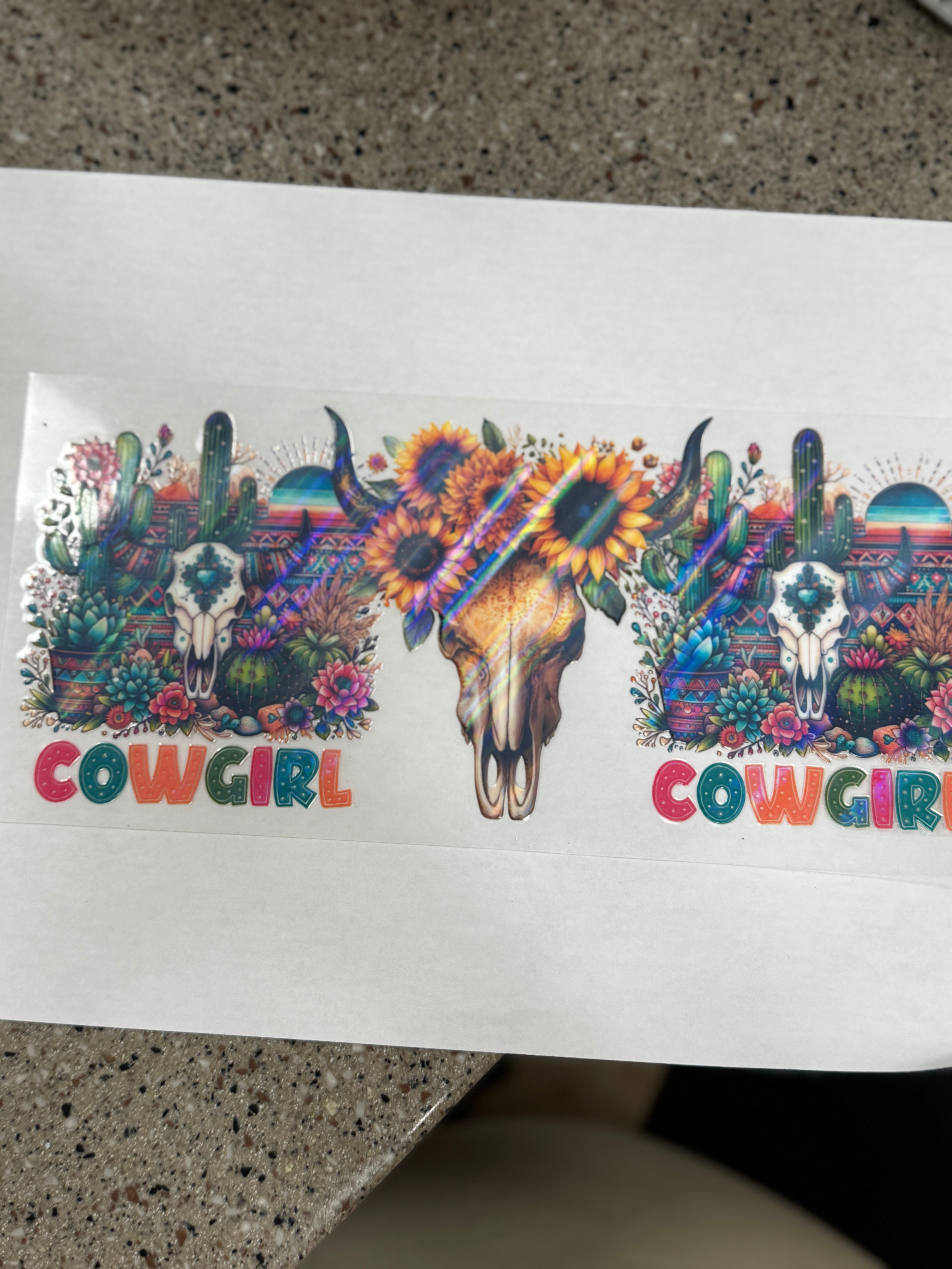 Cowgirl Holographic effect