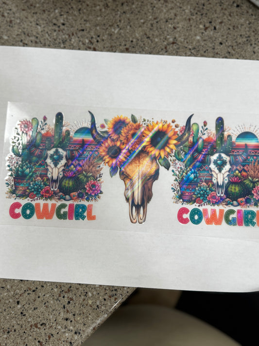 Cowgirl Holographic effect