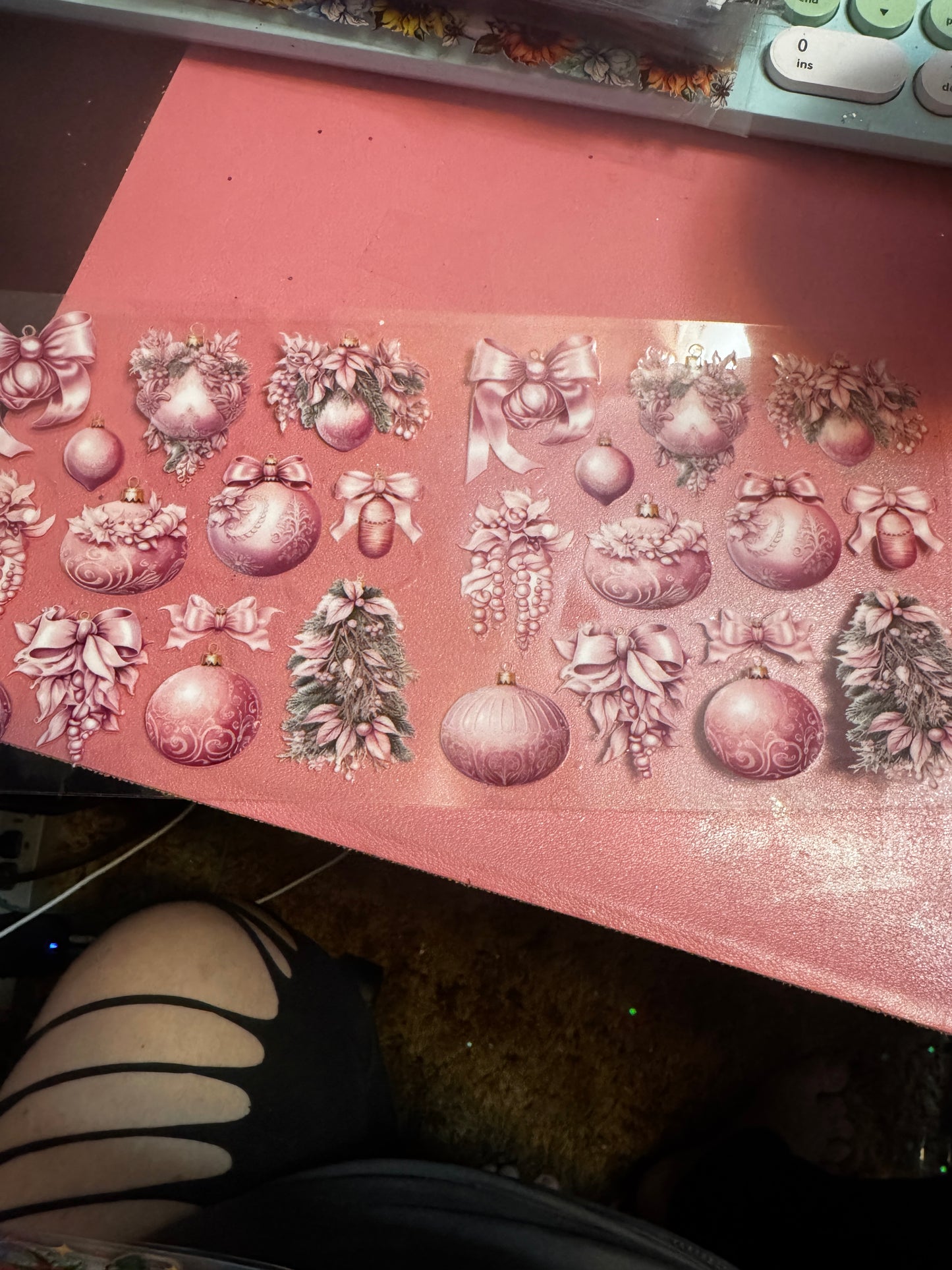 Pink vintage Christmas