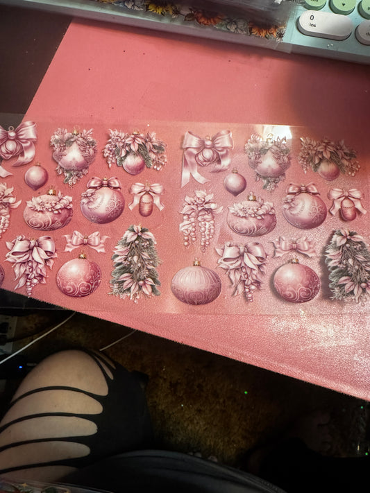 Pink vintage Christmas