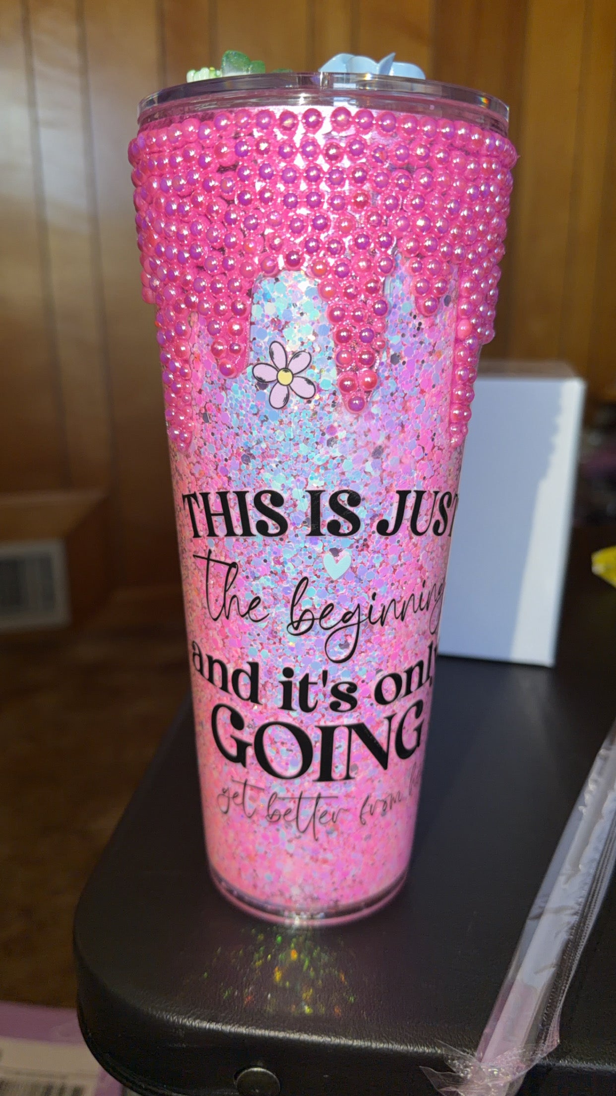 Rhinestone drip effect ADD on option