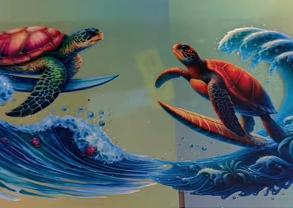 Surfs up turtles
