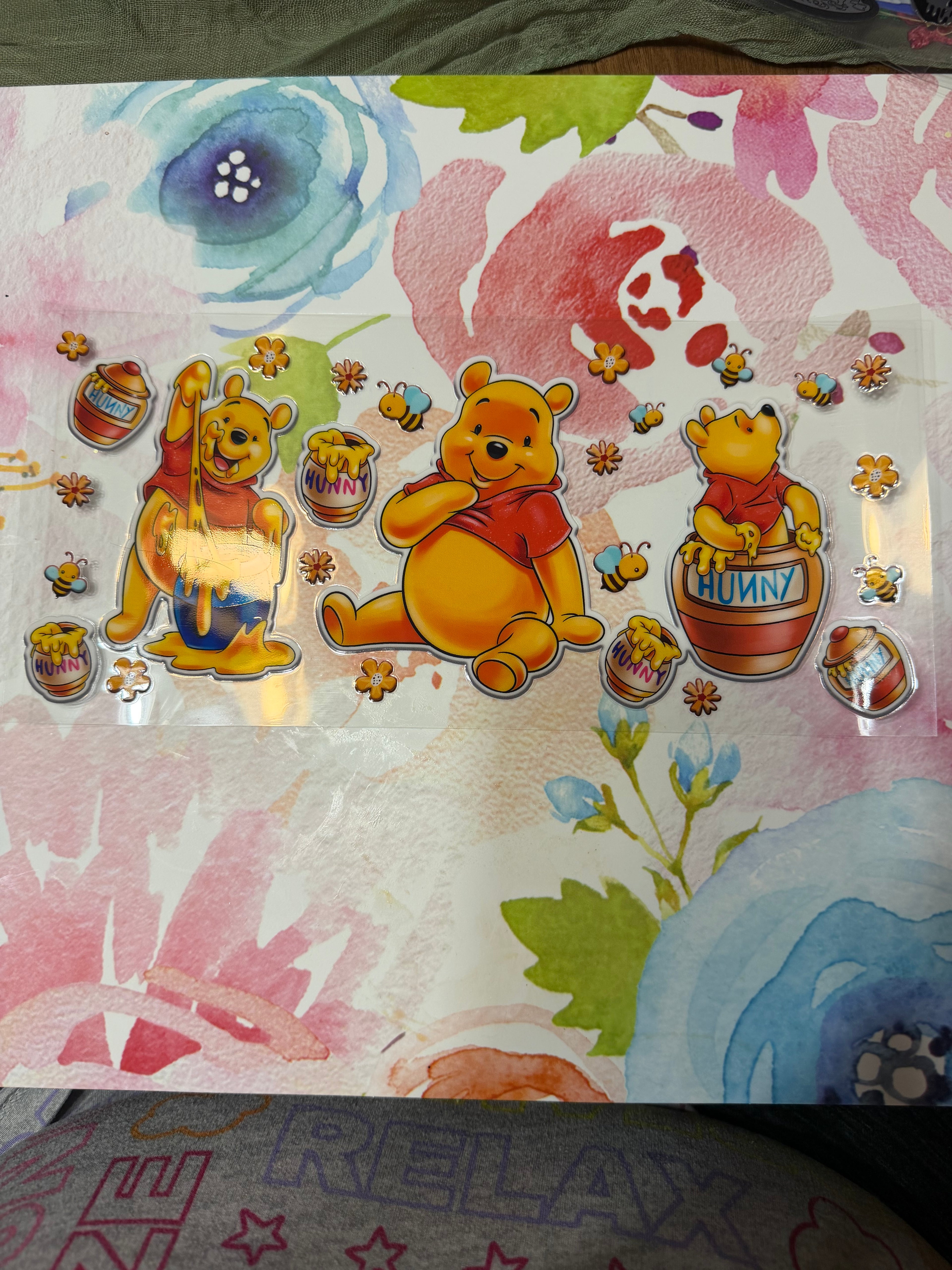 Pooh eating honey