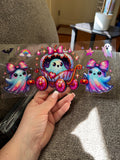 Cute ghost in Cinderella carousel