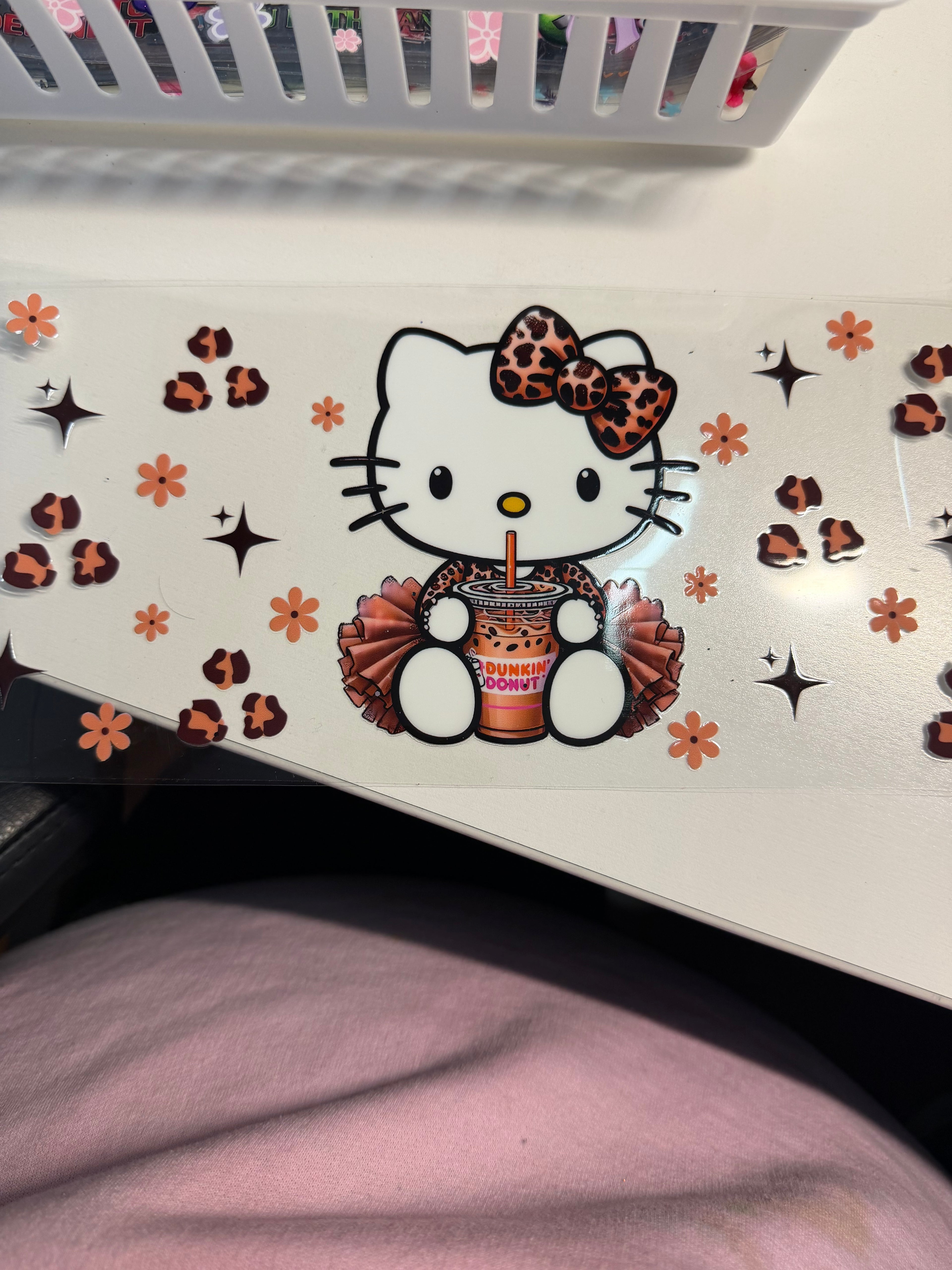 Hello Kitty Drinking Dunkin