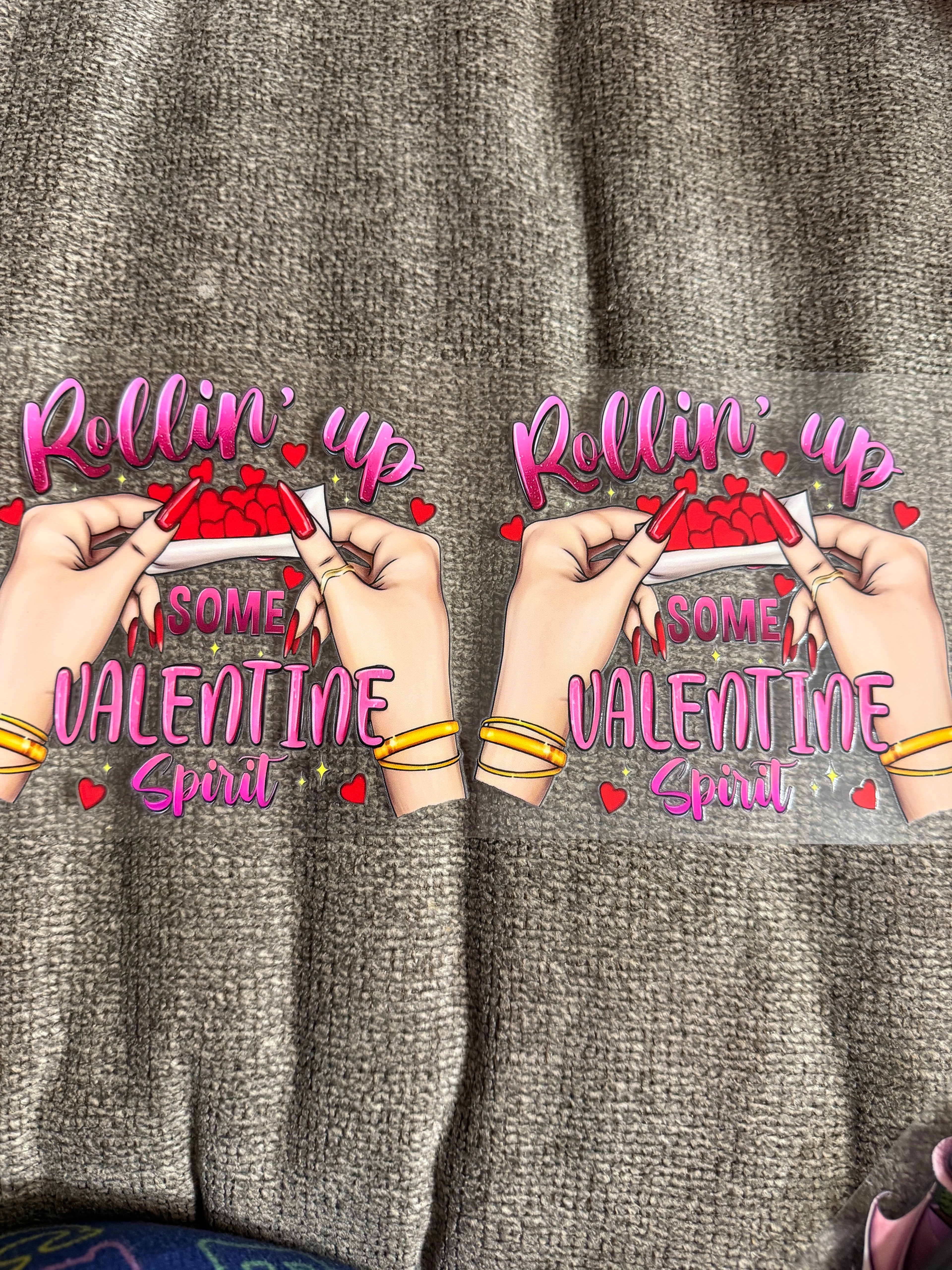 Rolling up some valentines spirit
