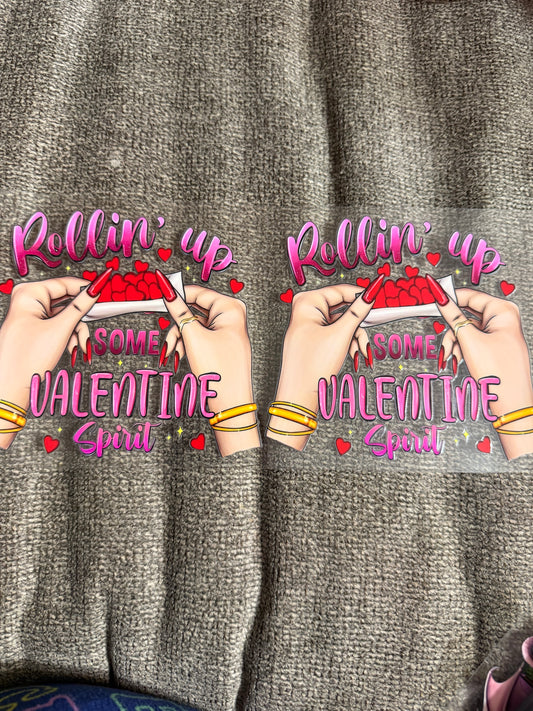 Rolling up some valentines spirit