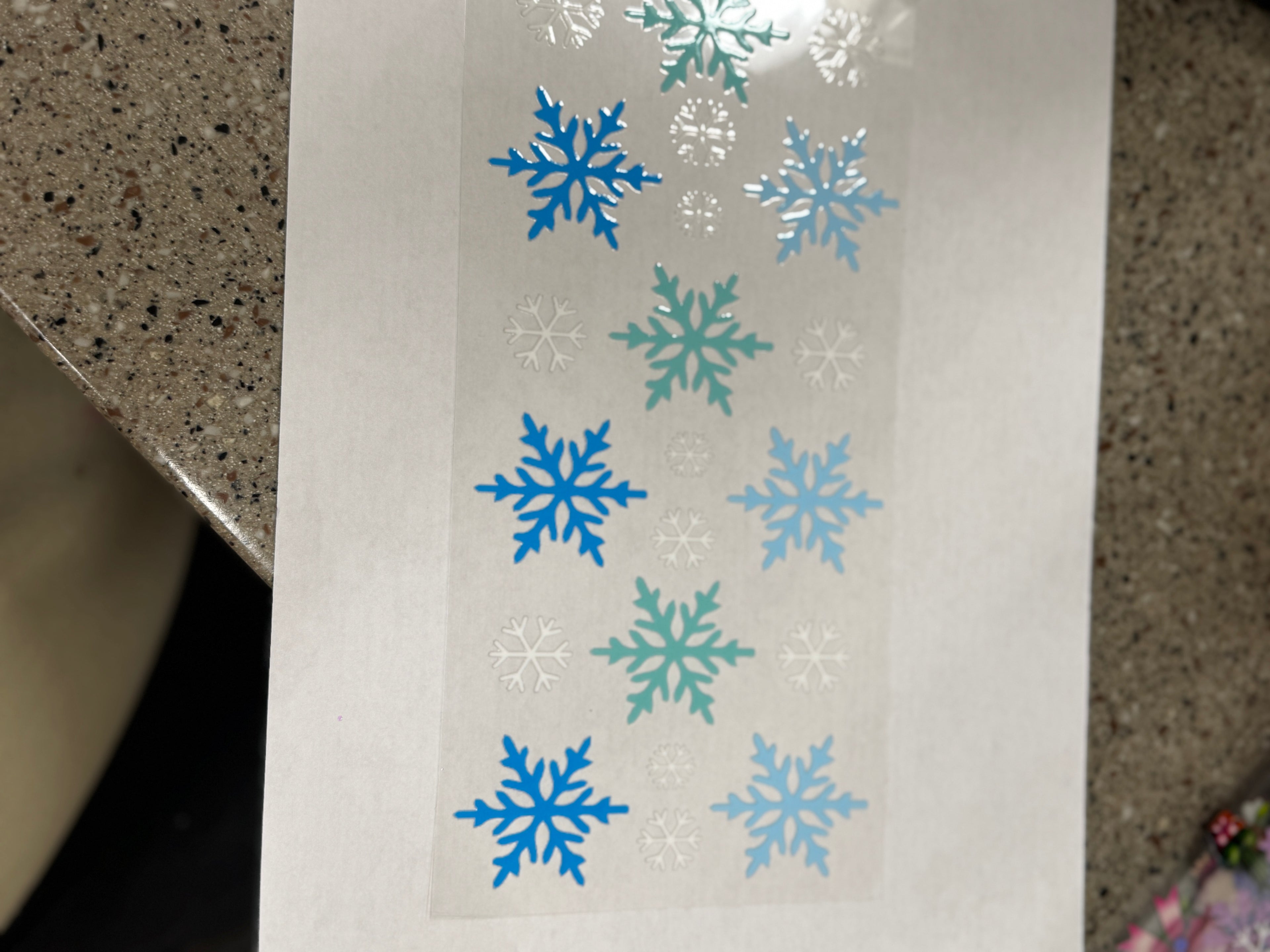 Blue snowflake