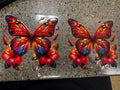 Red butterflies