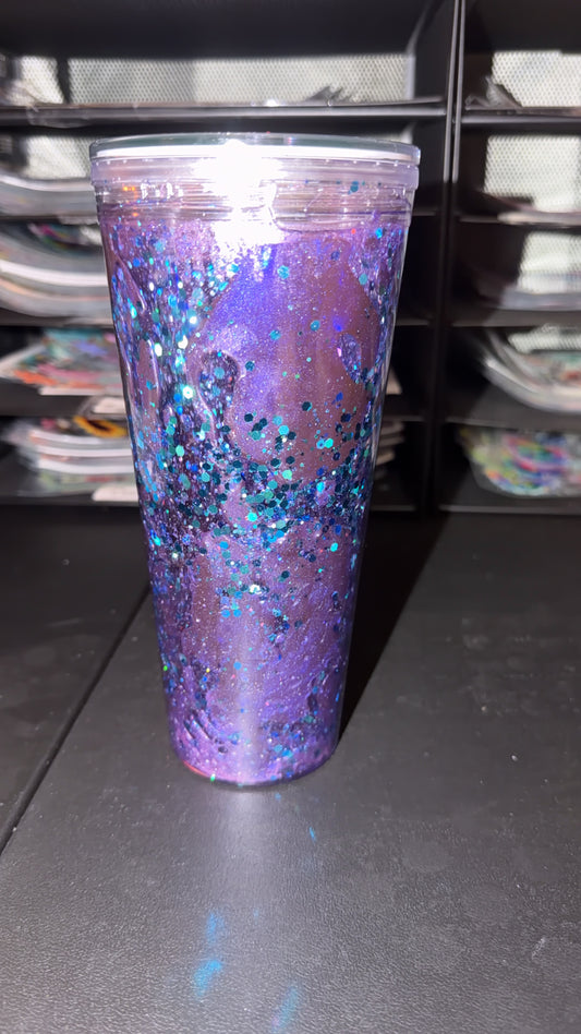 24oz dual lava teal on purple  you can add a wrap if you like