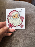 Santa face decal