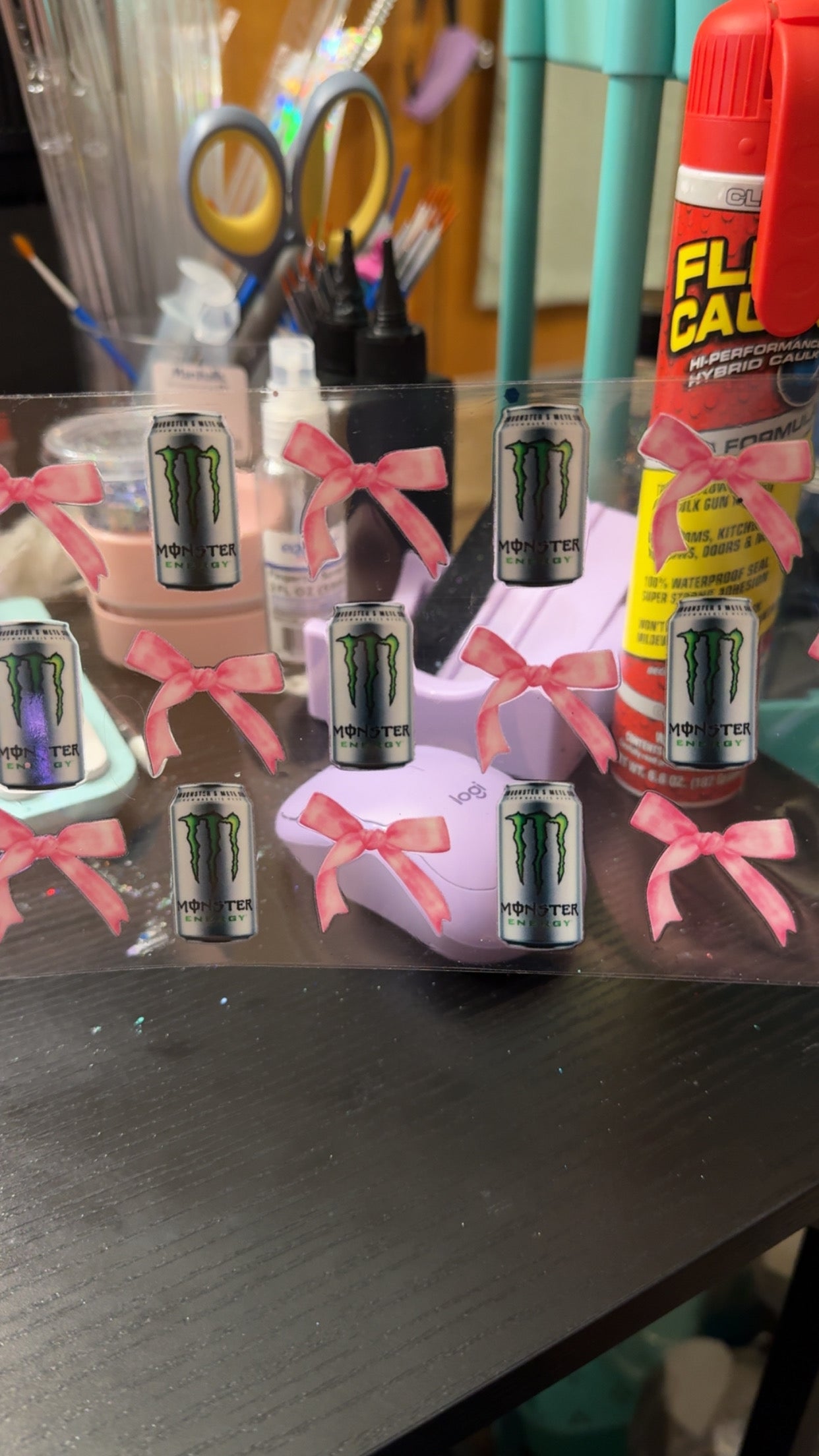 Monster Energy Pink bows