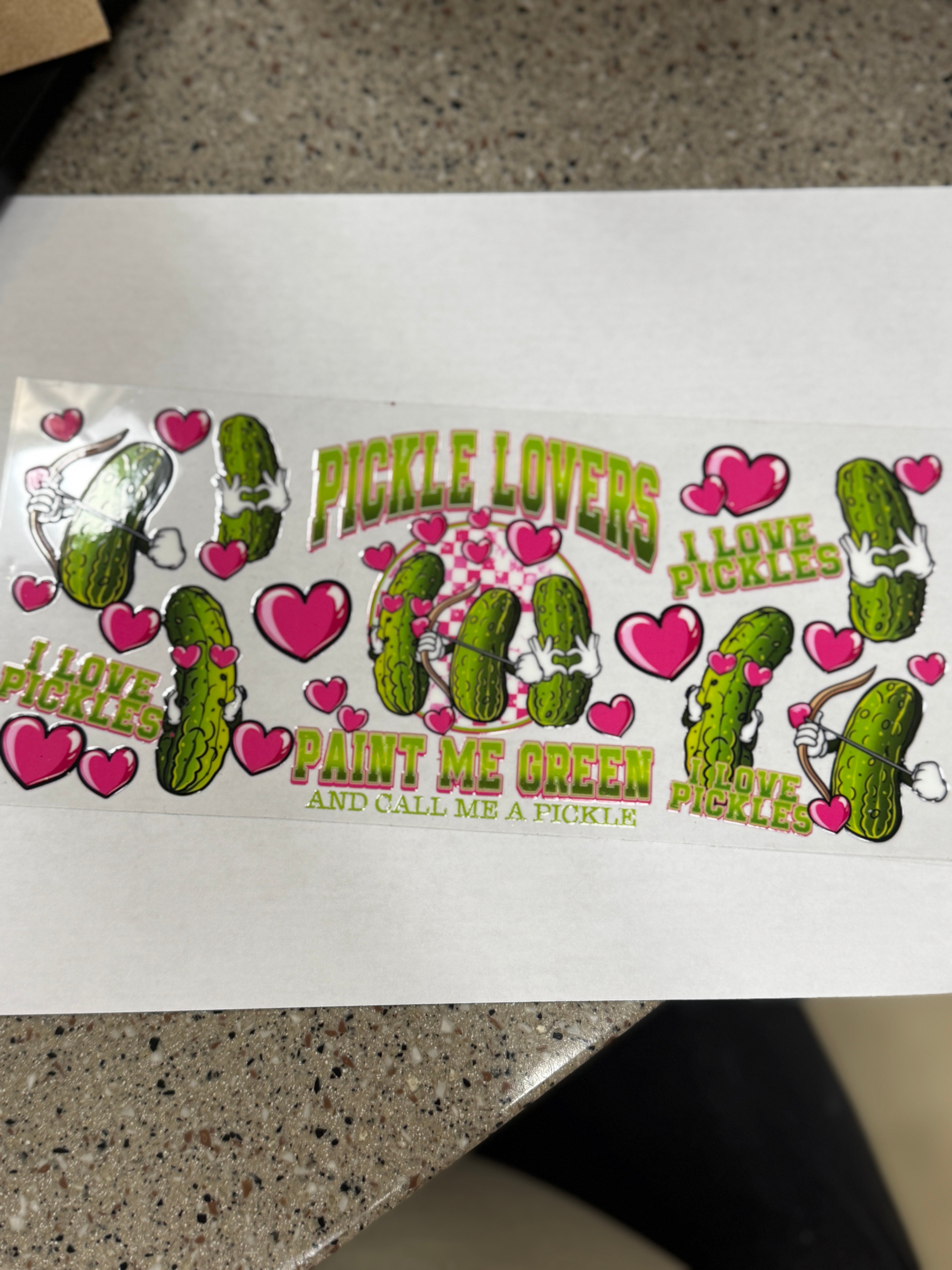 Pickle lovers paint me green and call me a pickle