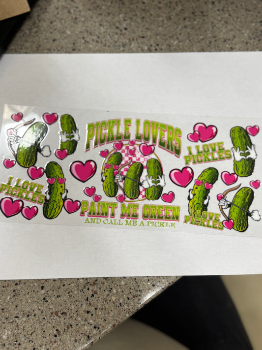 Pickle lovers paint me green and call me a pickle