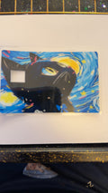 Cat with the painting