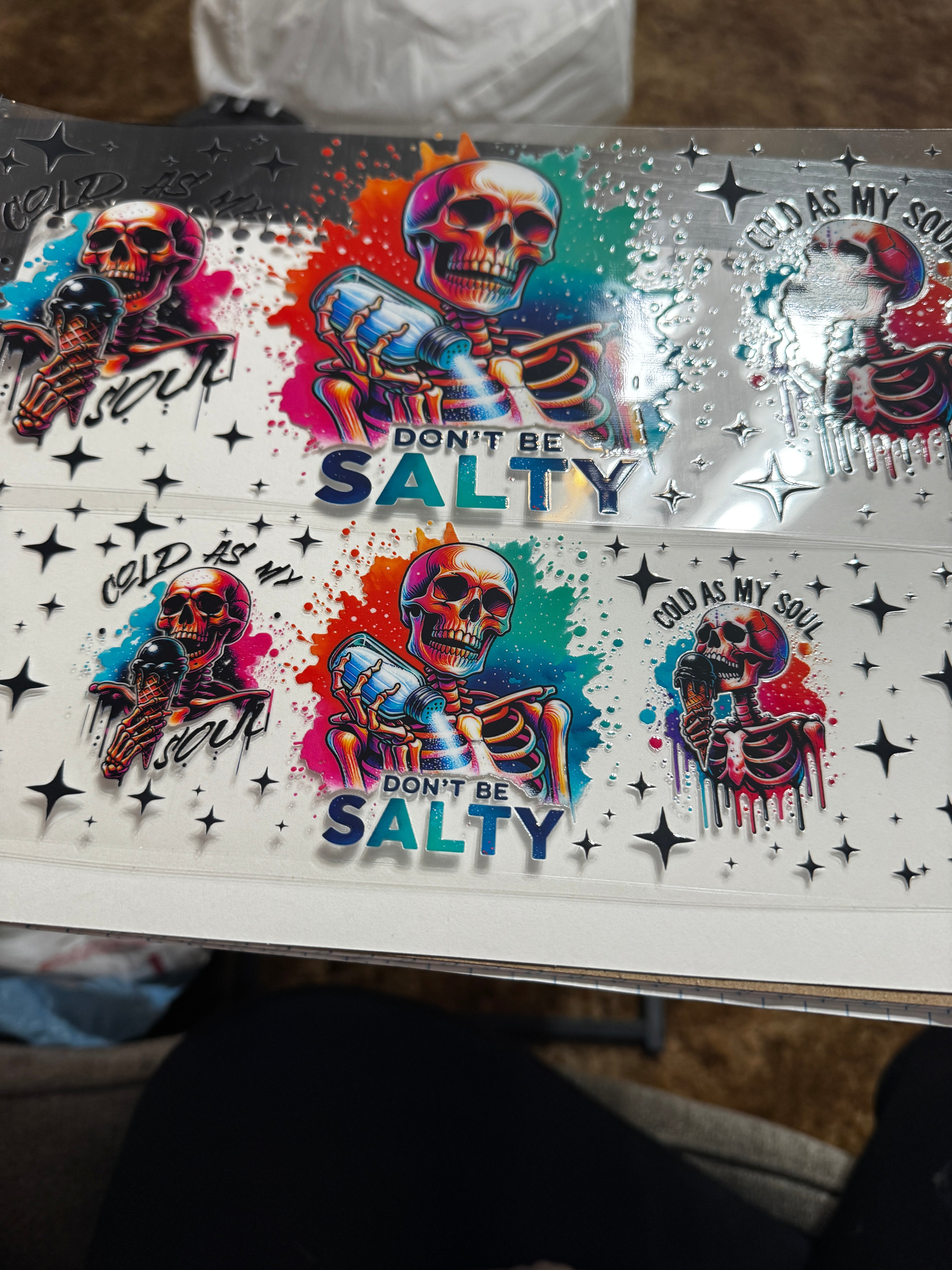 Don’t be salty 40oz cup wrap!!!!