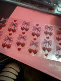 Cherries 🍒 bows