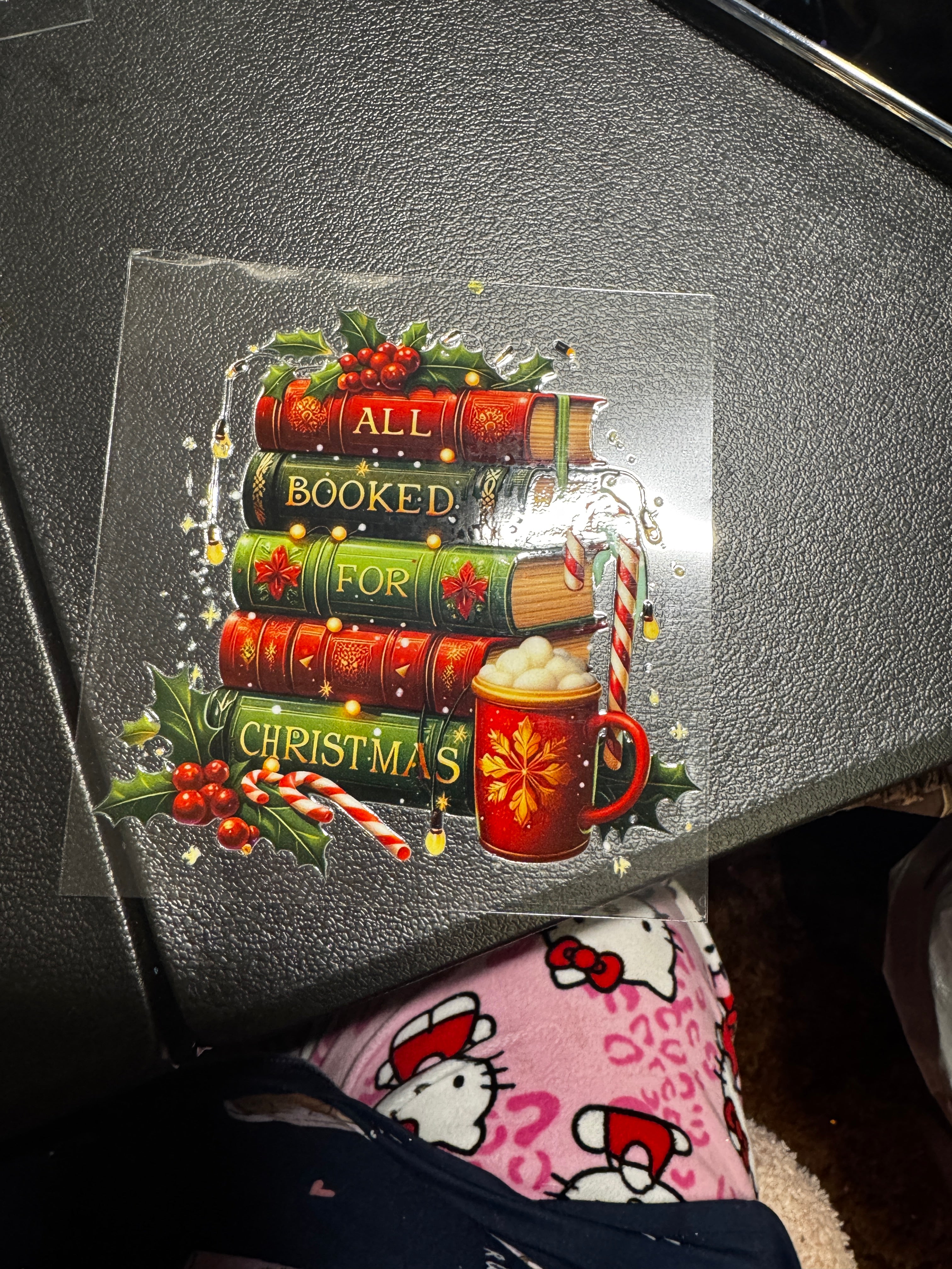 All Booked For Christmas Decal