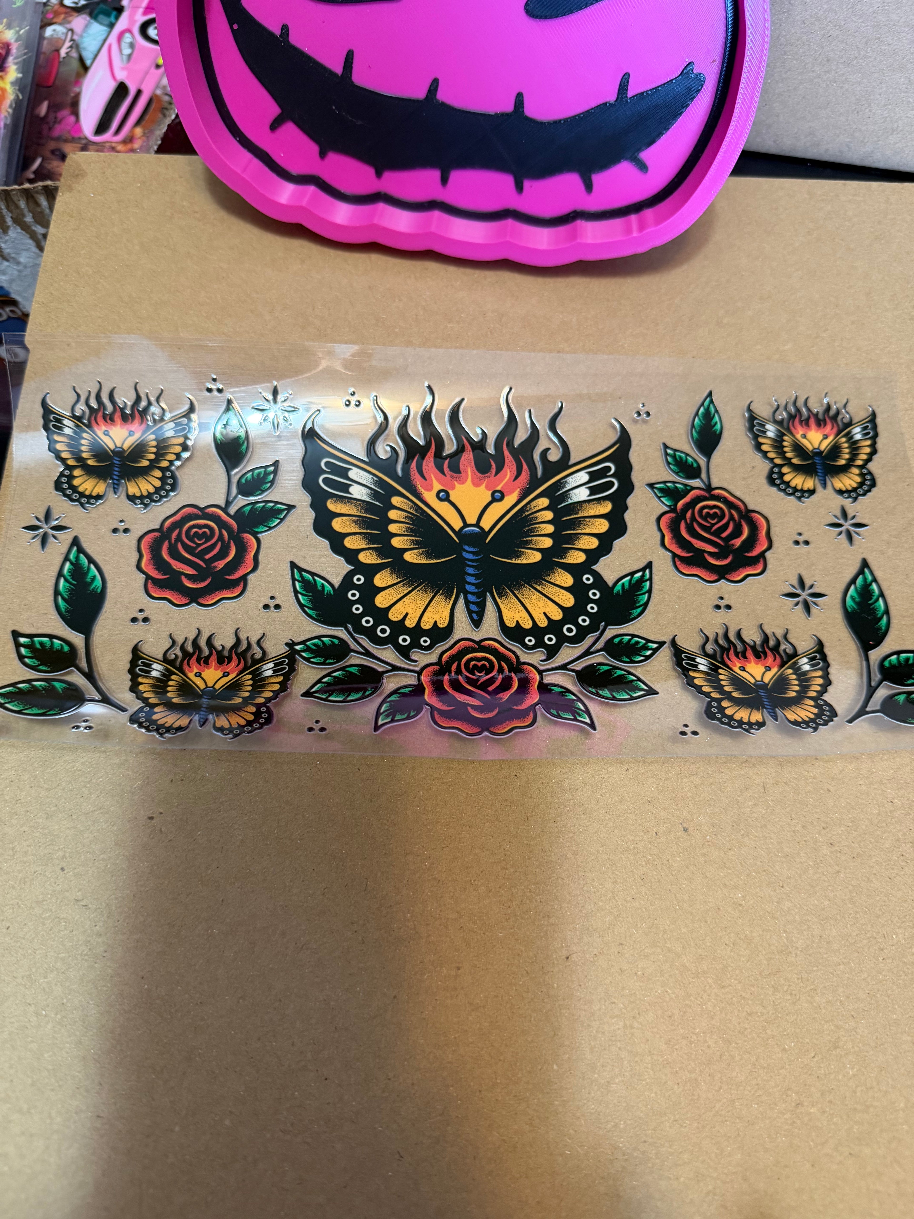 Burning butterfly