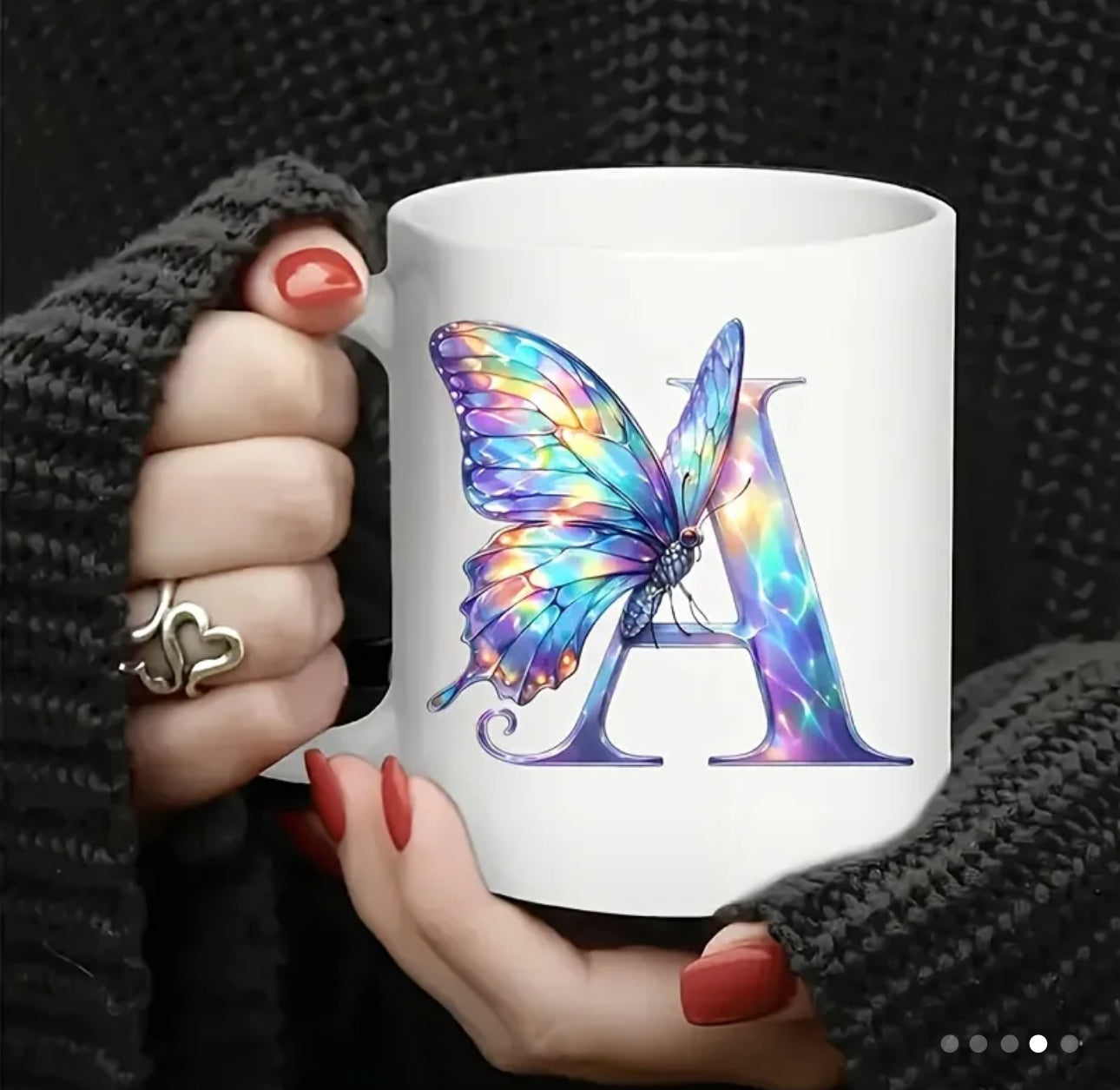 Letter with butterfly(click to choose options)
