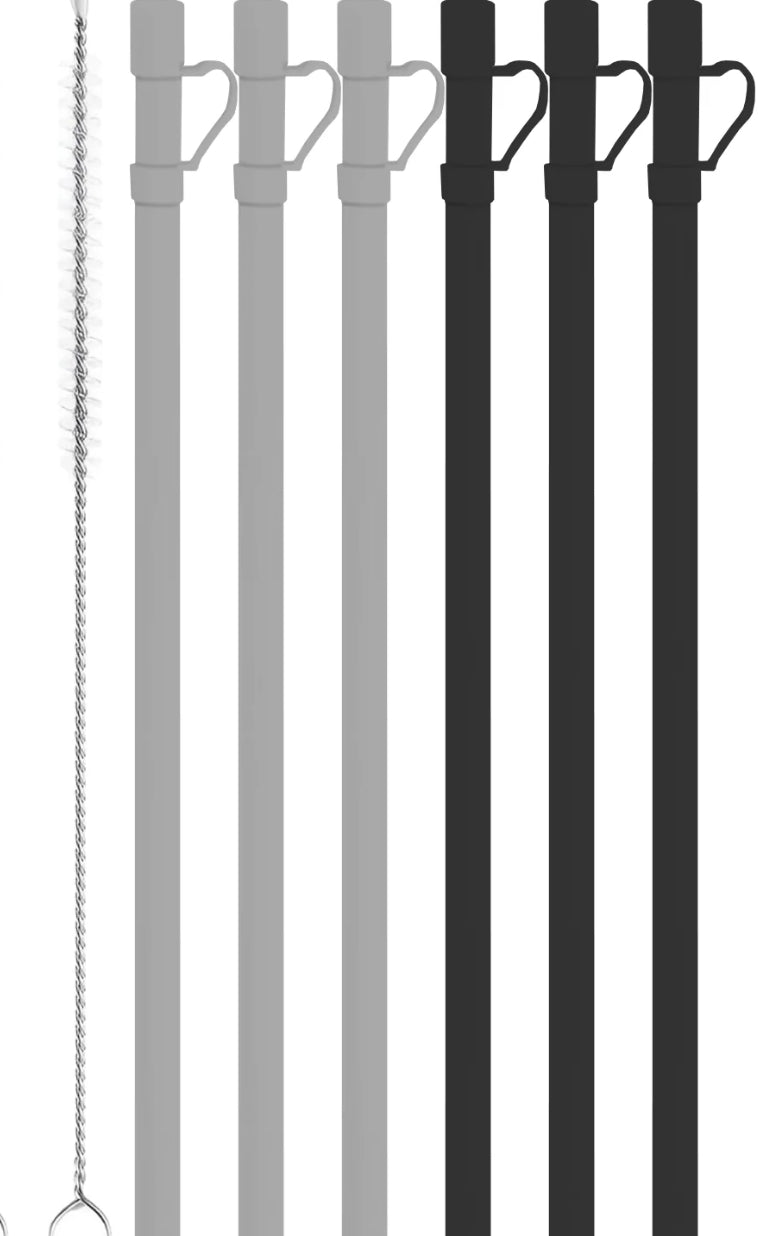 12 inch straws with topper. Fits 24oz and 40oz