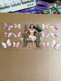 Pink butterfly Pocahontas
