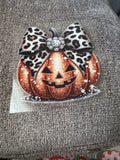 Pumpkin with bow decal
