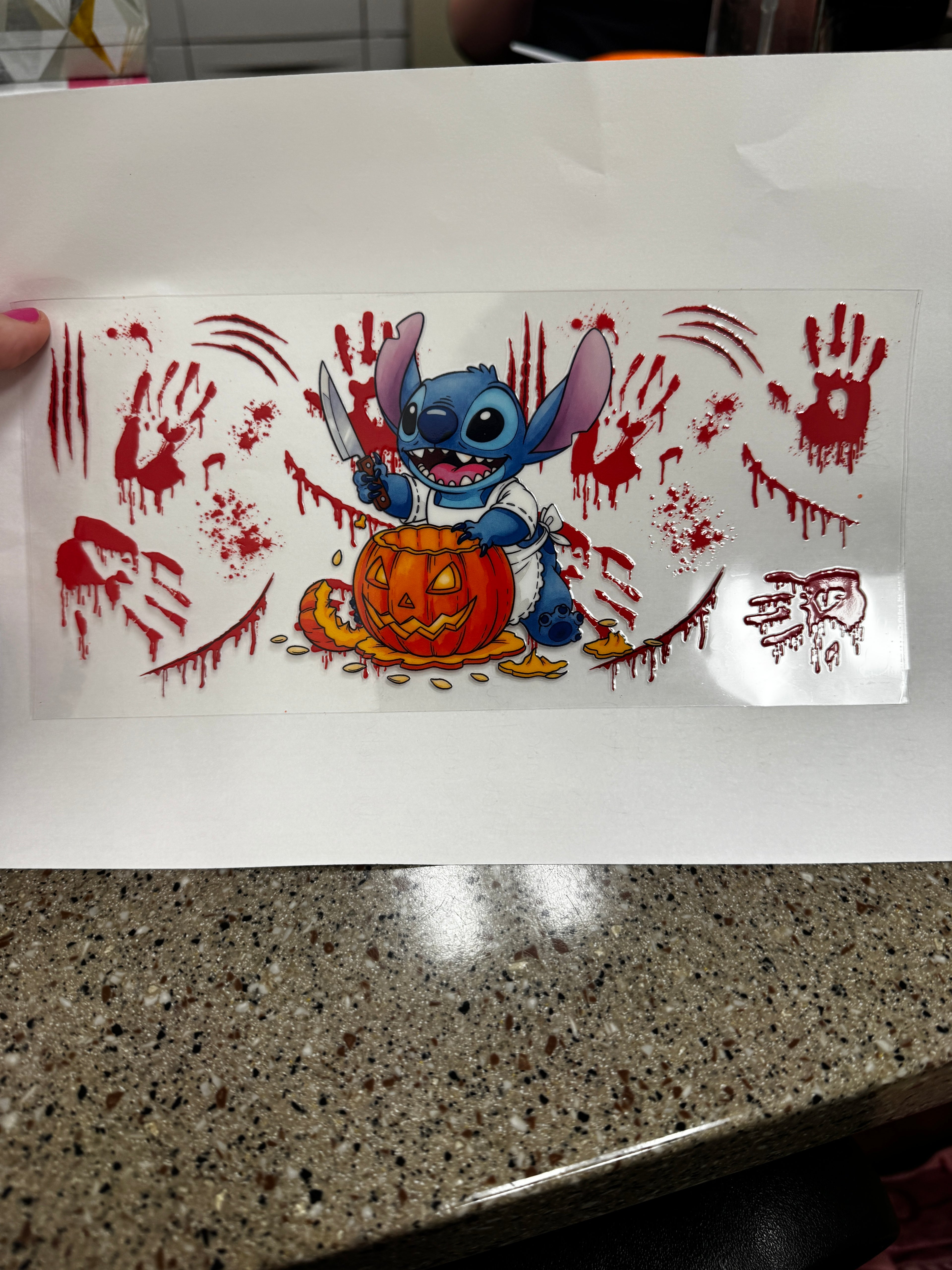 31 Stitch horror pumpkin