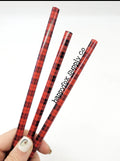 Red Plaid Straws fits 16 and 20oz cups