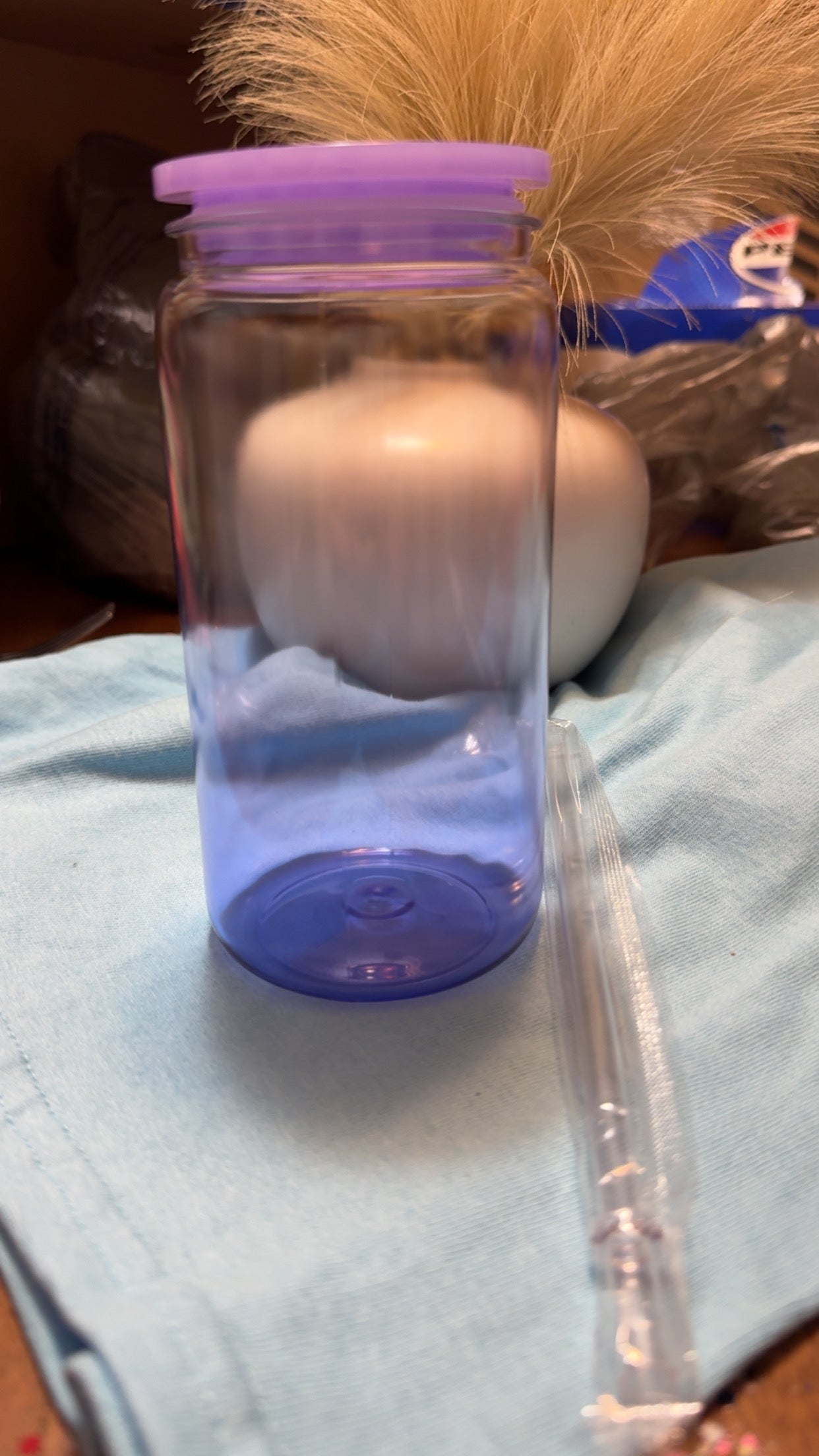 NON SNOWGLOBE 16oz acrylic purple ombre