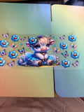Cute cow blue tutu