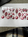 Pink Christmas bulbs