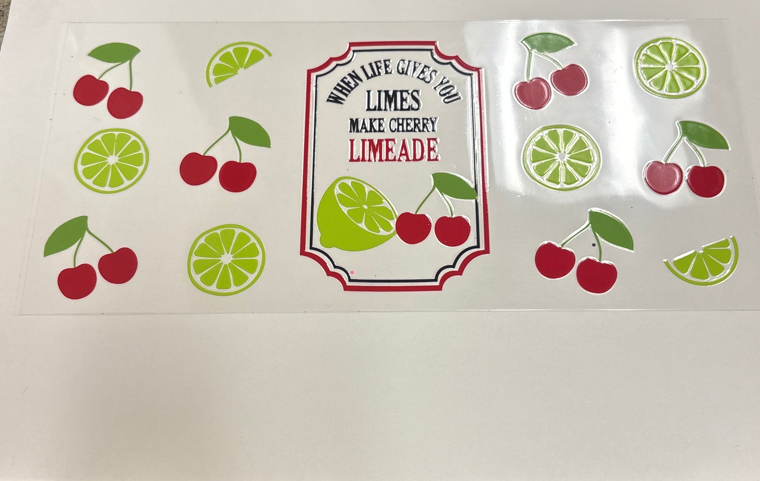 When life gives you limes make cherry limeade
