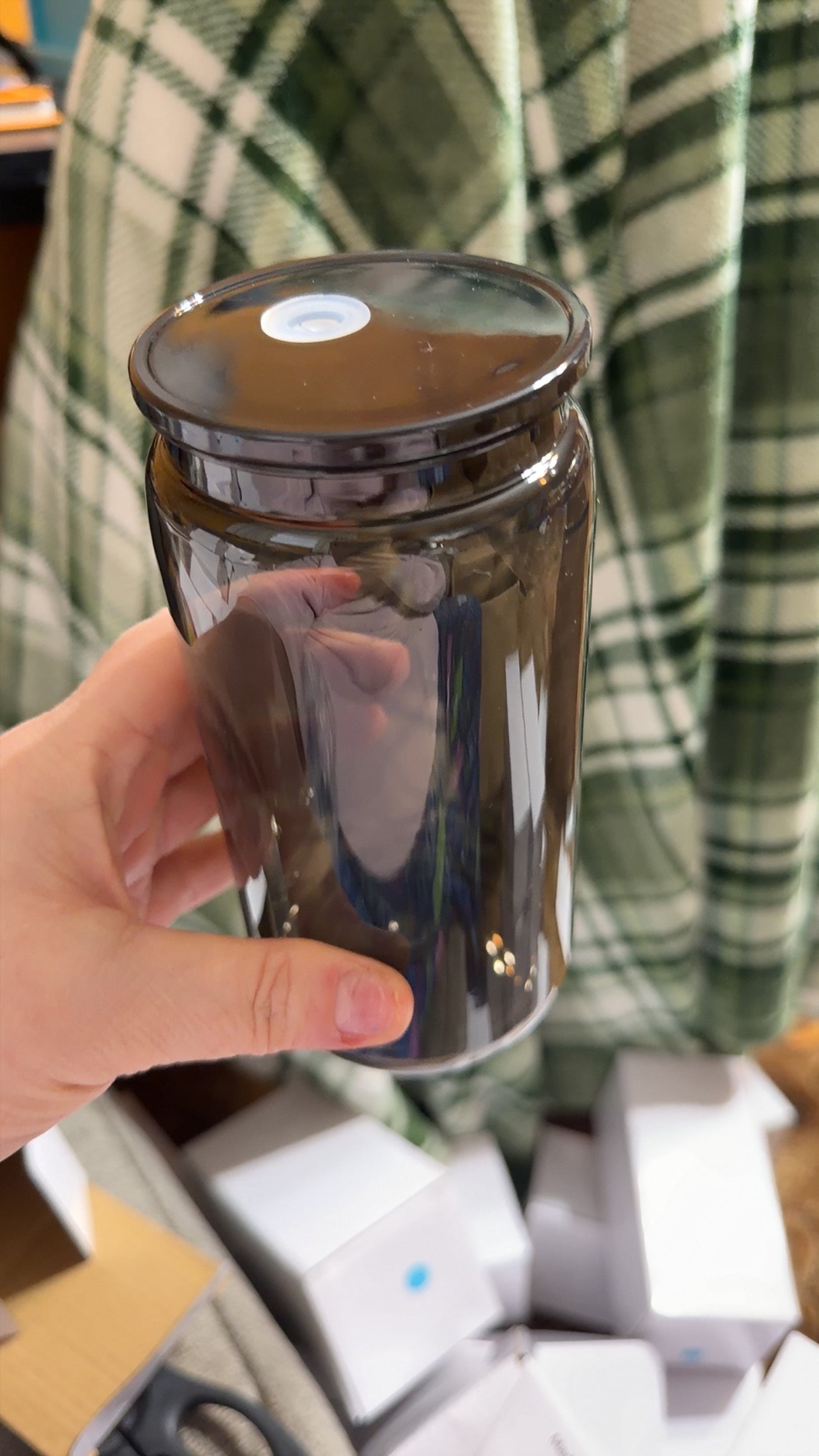 16 oz plastic can NON SNOWGLOBE!! Click to choose your color option