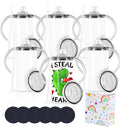 12 oz stainless steel kids sippy cup, converts as child grows