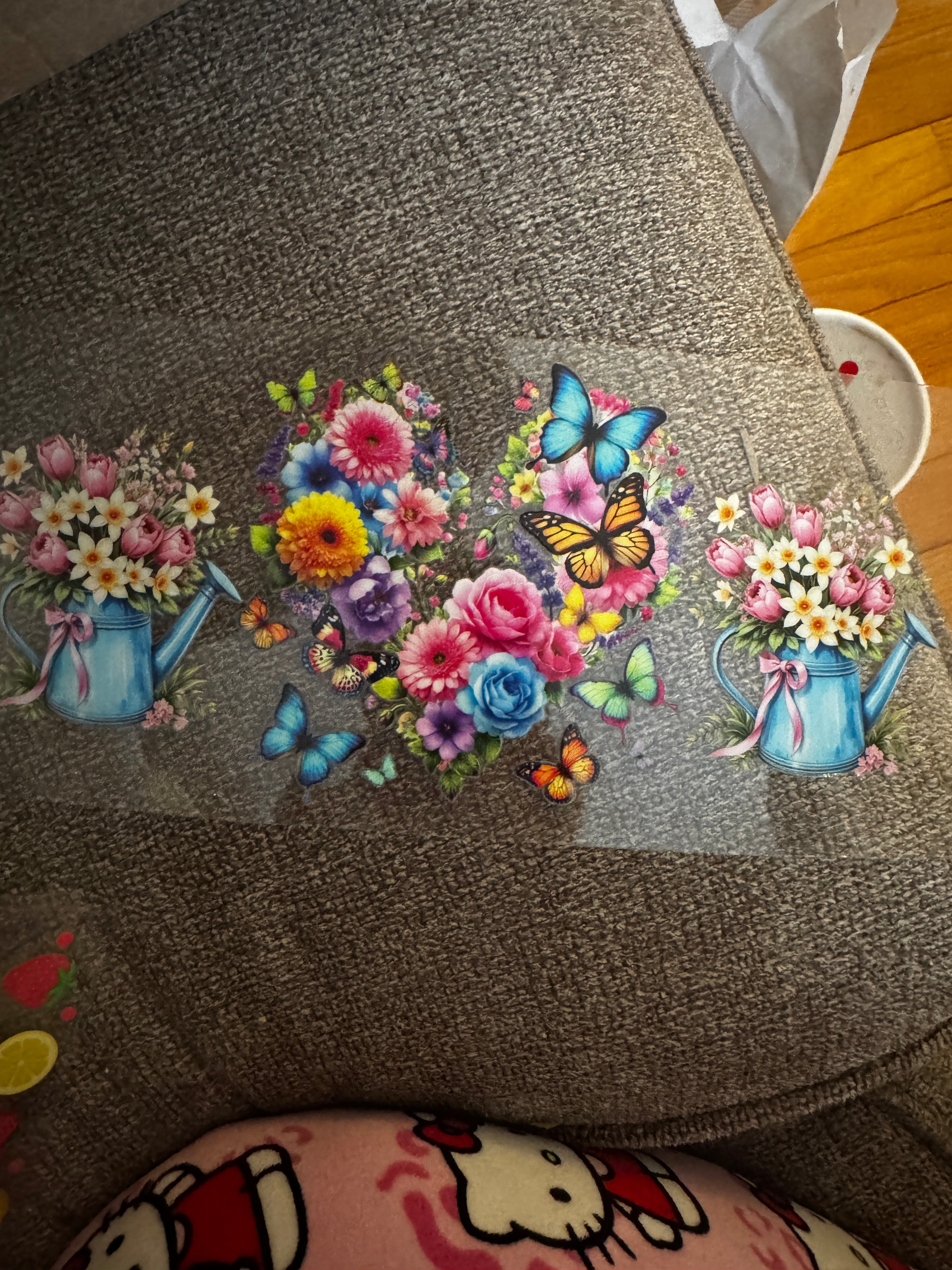 Flowers and butterflies