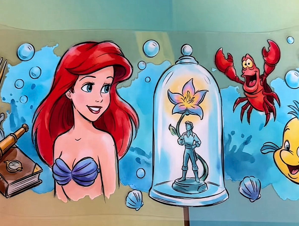 Ariel & statue of prince eric