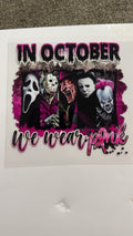 In October we wear pink Halloween